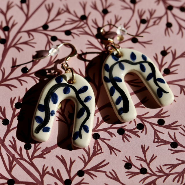 Boucles d’oreilles en céramique 