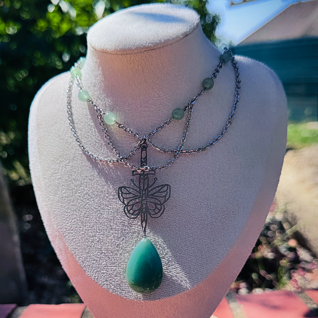 Collier MÉLUSINE aventurine 