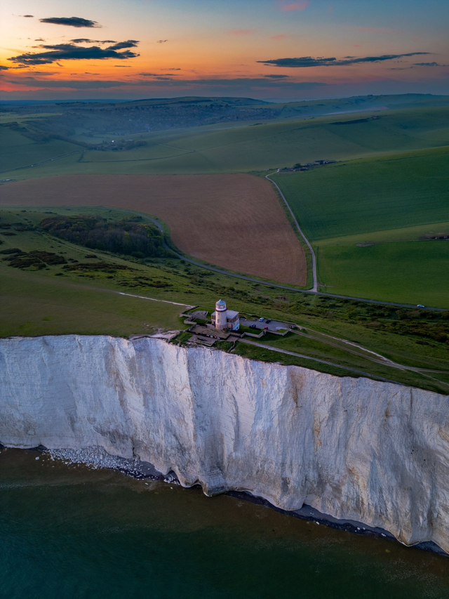 Belle Tout Lighthouse, Beachy Head - Eastbourne | Prints &amp; Mounts | Aerial Photography