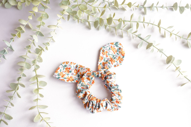 Tulip Bunny Ear Scrunchie 