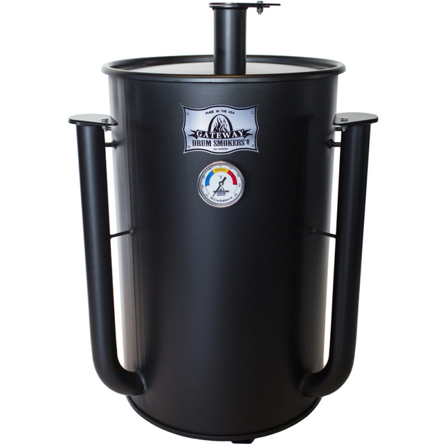 Gateway Drum Smoker Matte Black 55 Gallon