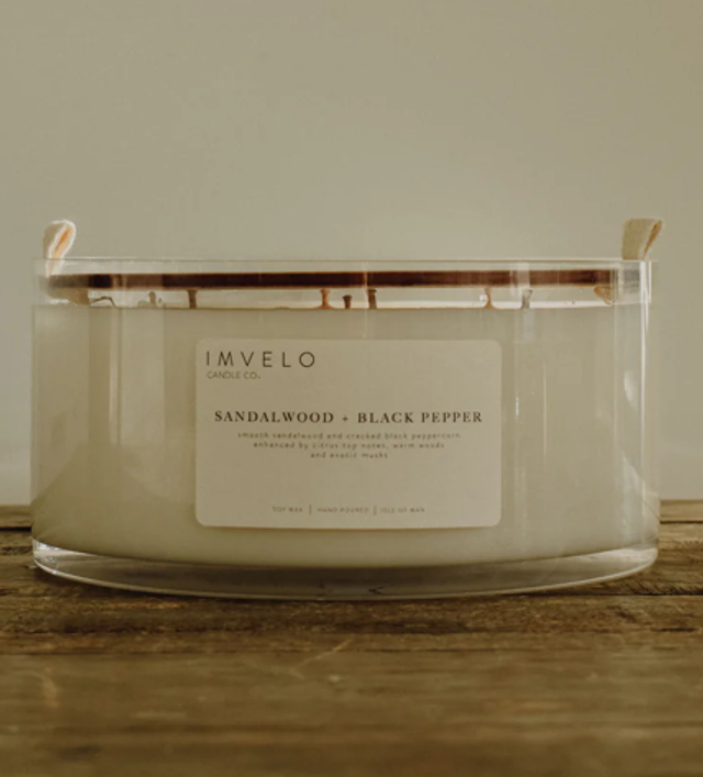 Imvelo - Sandalwood + Black Pepper   7 wick Katherine James