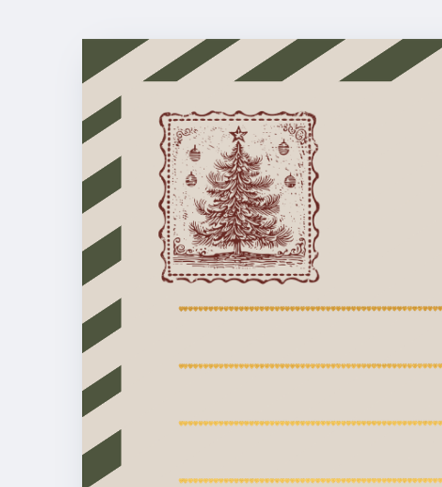 Lettre à imprimer Noël 