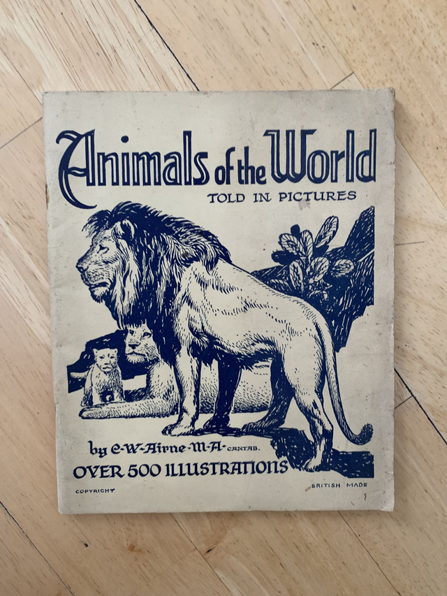Animals Of The World Told In Pictures Paperback By E W Airne