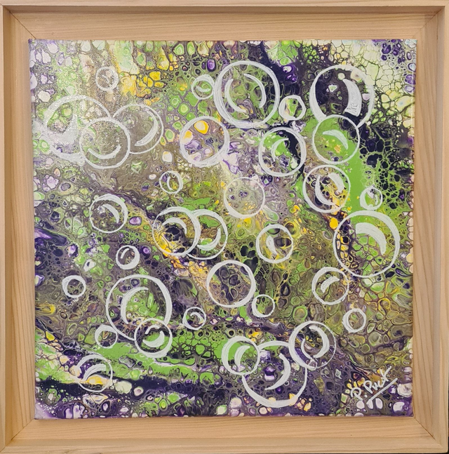 Bulles de savons vert/violet  (40x40)