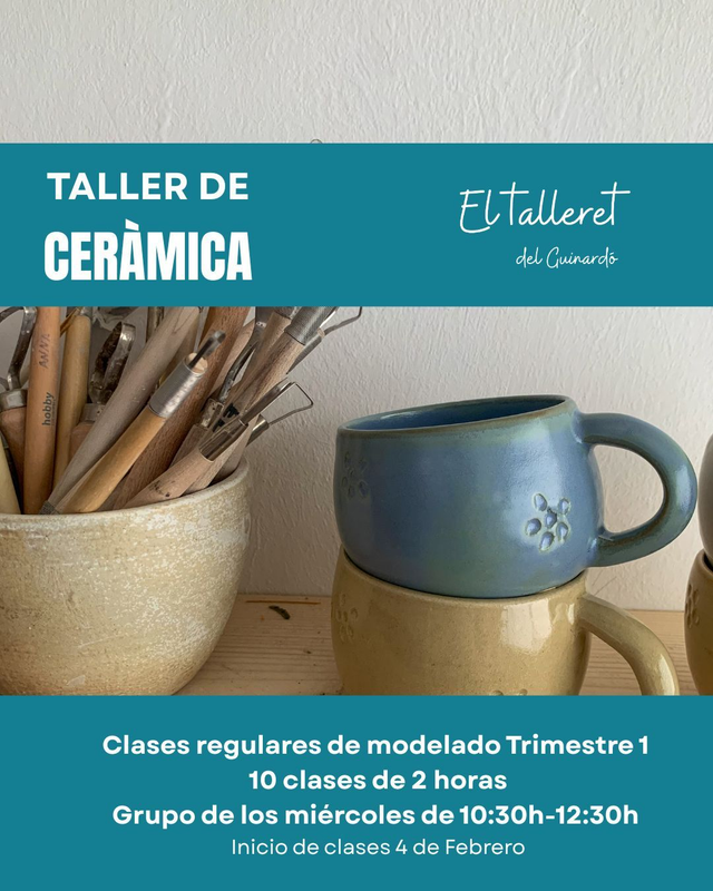 Clases continuadas de modelado -Grupo de los miércoles  de 10:30h-12:30h 300€ /trimestre 