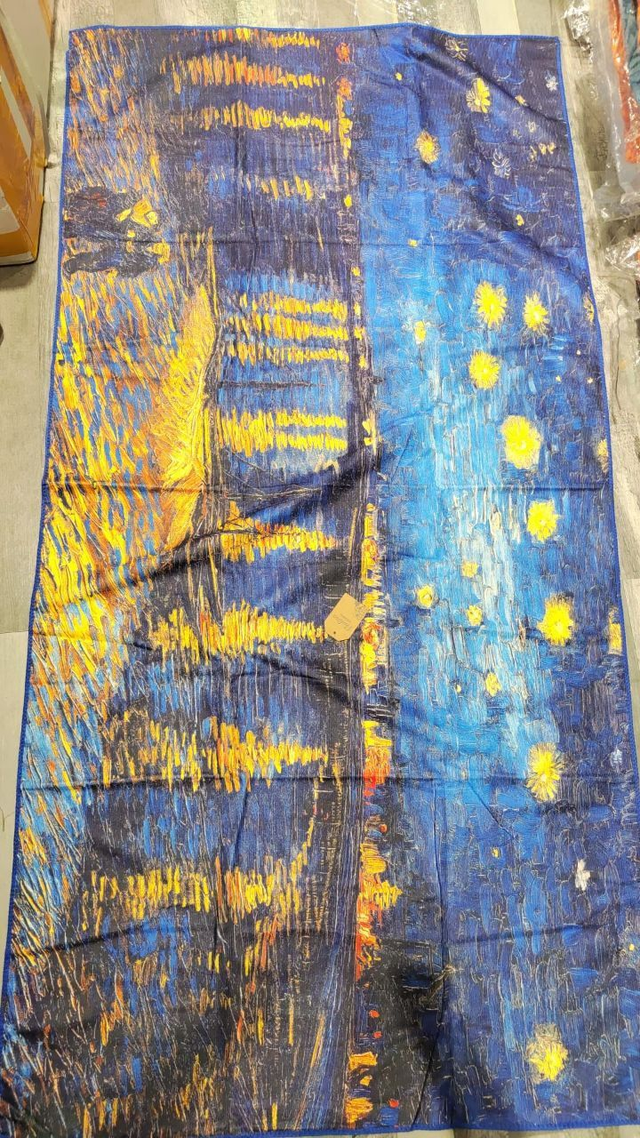 Telo mare notte stellata sul Rodano di Van Gogh