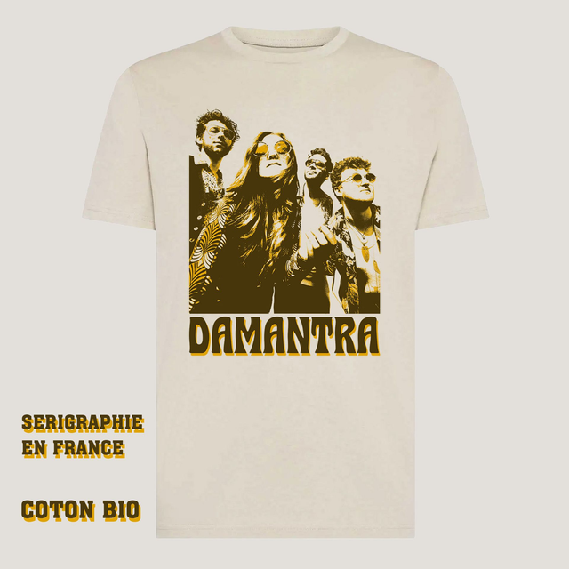 T-shirt rétro Blanc Crème