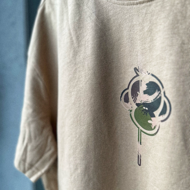 WOOD CAMOU HEAVY TEE I SAND