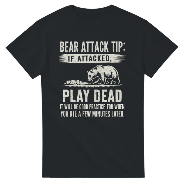 Bear attack tip! T-shirt  