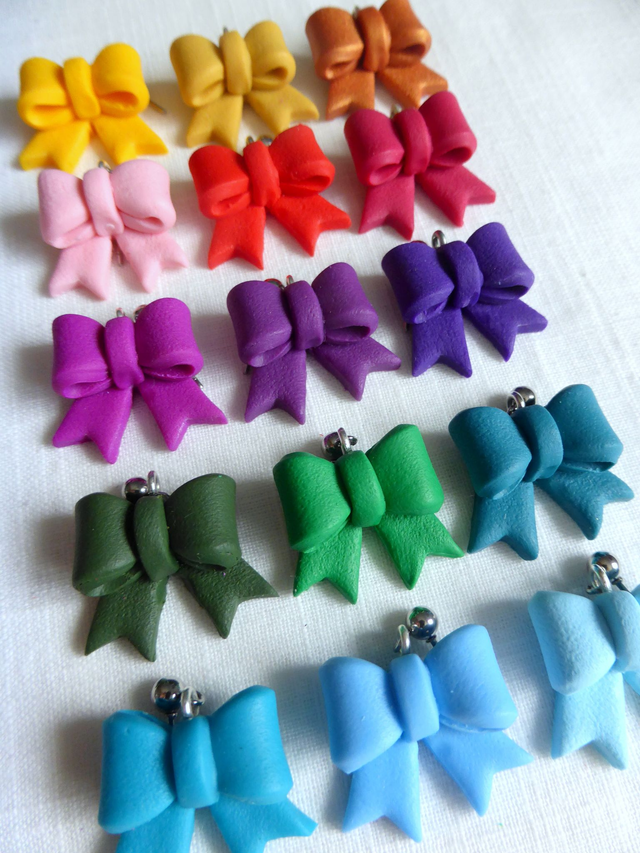 Boucles d'oreilles petits noeuds - Noeuds en vogue