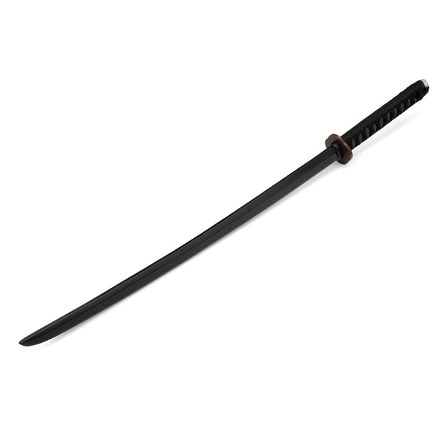 BLACK OAK WOODEN BOKKEN WITH ROPED HANDLE