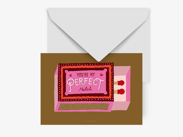 Postkaart/Perfect match - Typealive