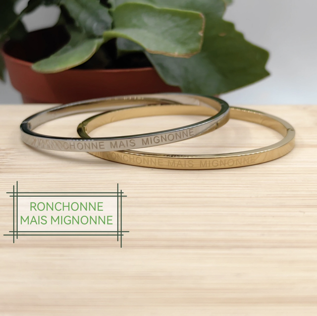 Jonc message Ronchonne mais mignonne 