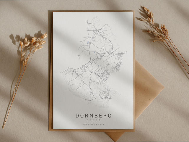Bielefeld Dornberg Stadtkarte | Druck | Postkarte