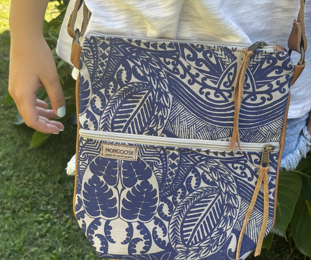 Pouch Bag Koru Indigo/Natural