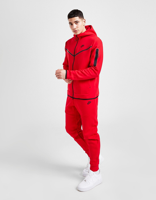 Nike Tech Fleece tracksuit Red