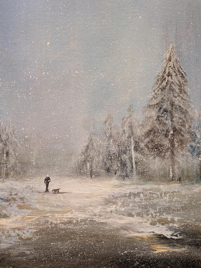 Winter walk Giclee print