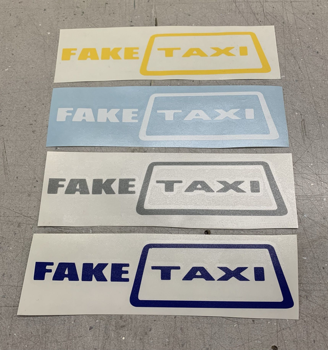 Fake Taxi Sticker 