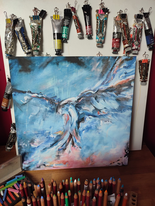 Impression sur toile 40*40cm "Phénix"