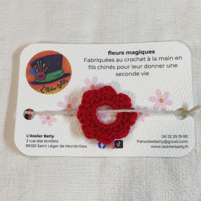 Fleur solo Anémonette Rouge