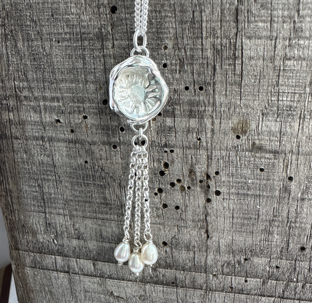 Silver and Pearl Drop