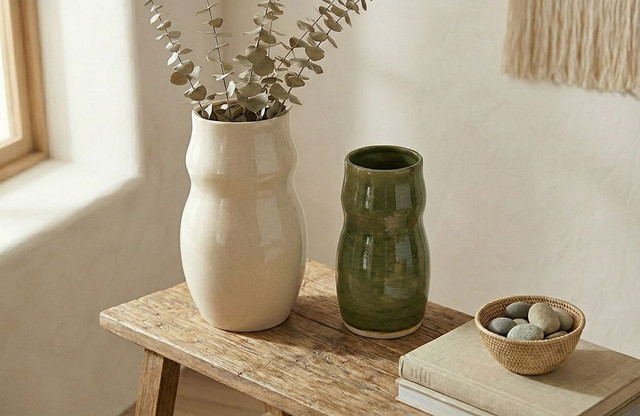 Forest Moss Ceramic Vase