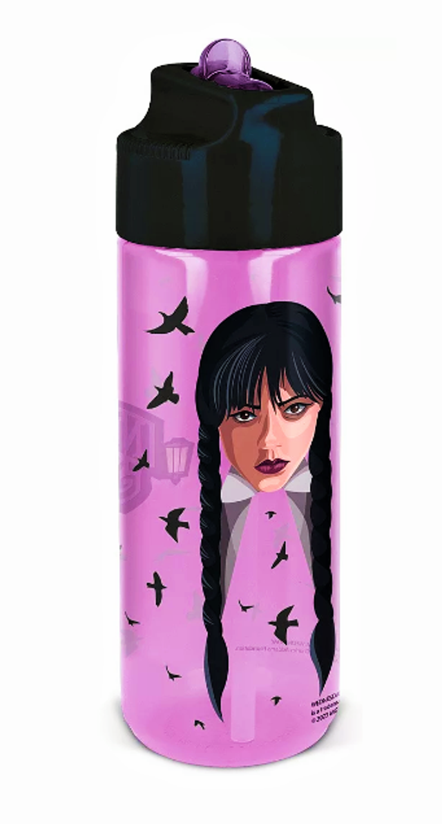 Grande Bouteille Ecozen hydrofuge tritan de 540 ml de la Nevermore Academy Mercredi Addams sans BPA