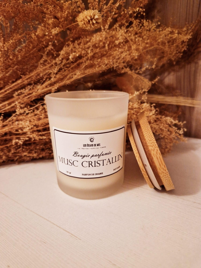 Bougies parfumées "Musc Cristallin"