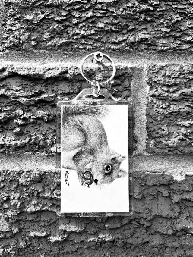 Red Squirrel Keyring