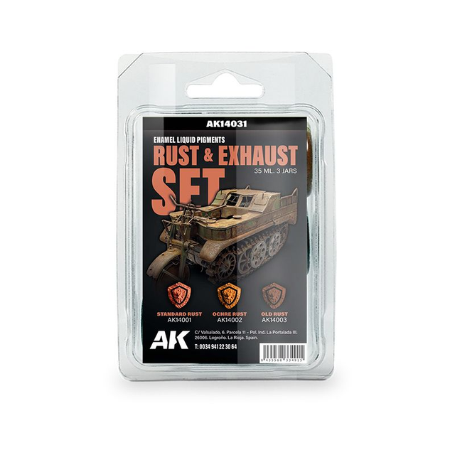 RUST & EXHAUST SET – ENAMEL LIQUID PIGMENT