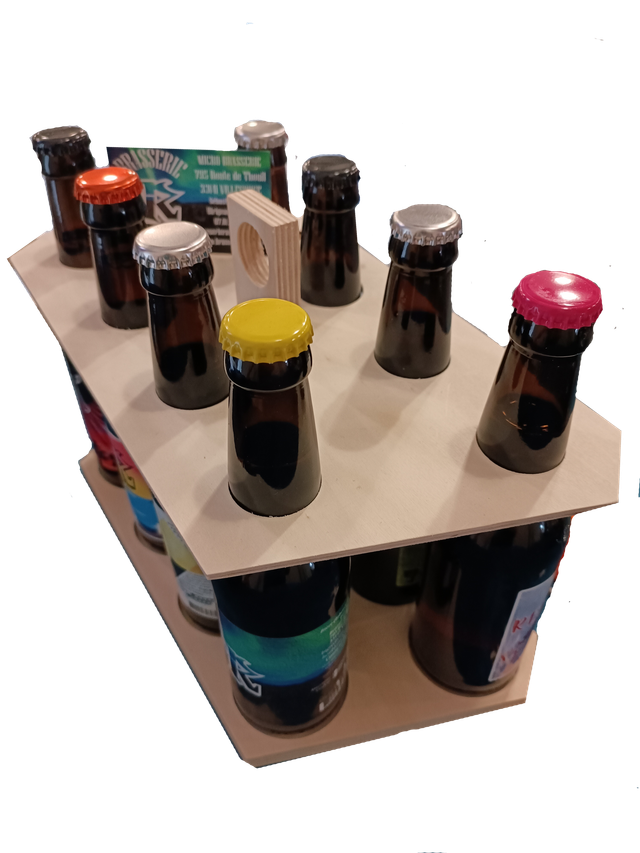 COFFRET BOIS 8 BOUTEILLES 