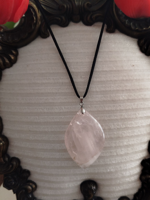 Collier Quartz  rose 