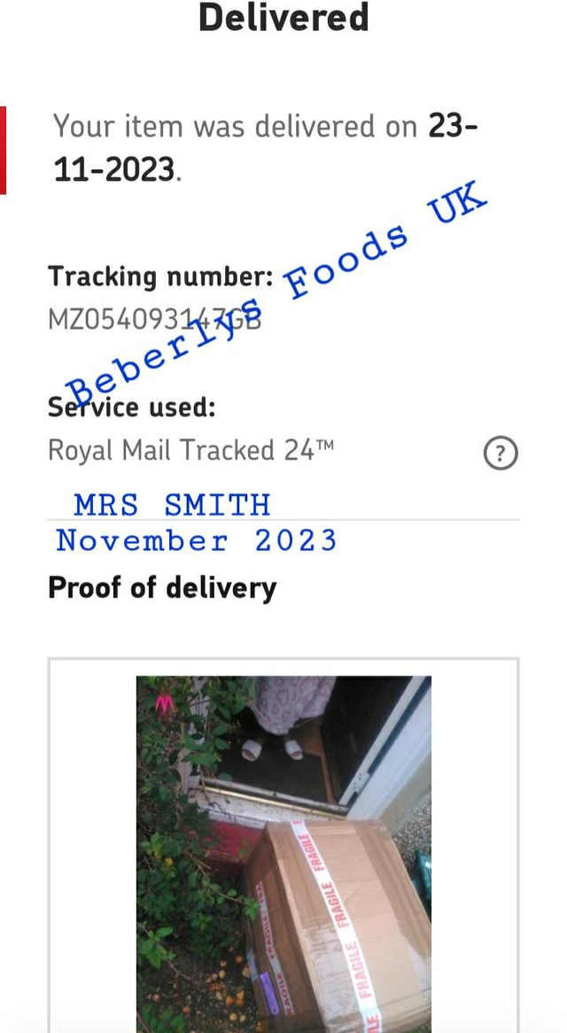 Mrs Smith (Surrey- England November 2023)