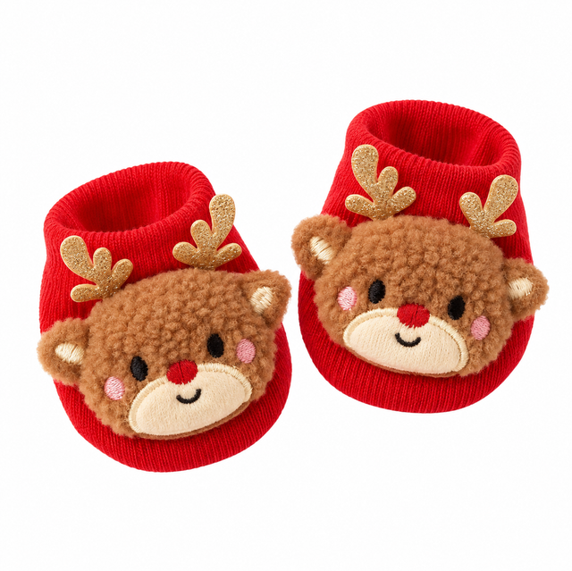 Little reindeer baby socks 