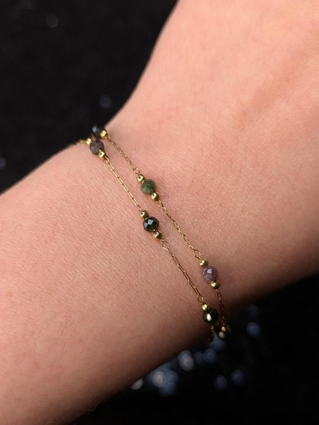 Bracelet tourmaline double 