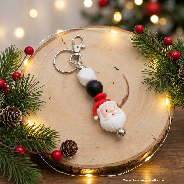 Porte-clé Noël - Papa Nöel