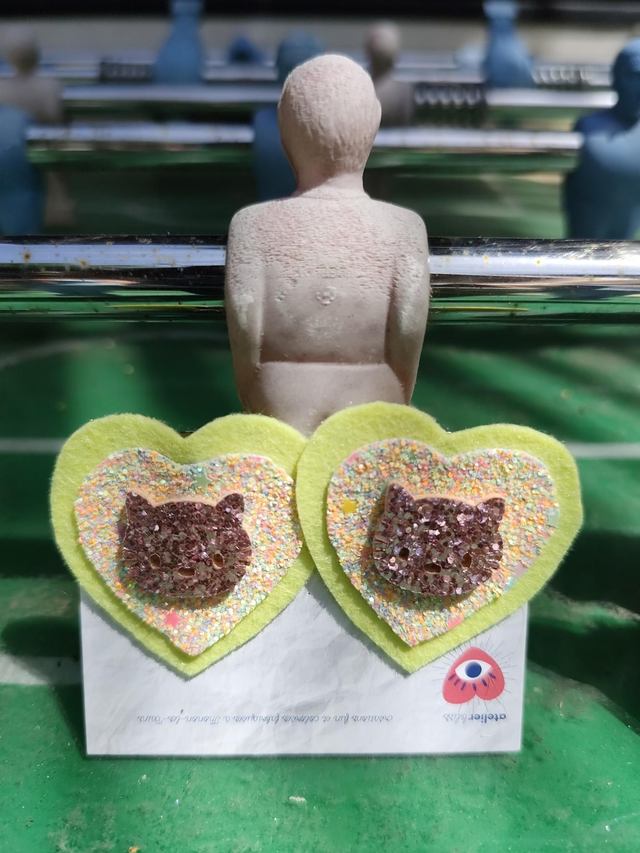 Clips à chaussures Atelier Bliss Kitty jaune