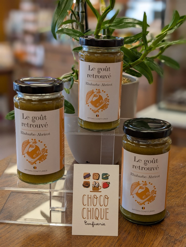 Confiture Rhubarbe - Abricot de chez Le Goût Retrouvé