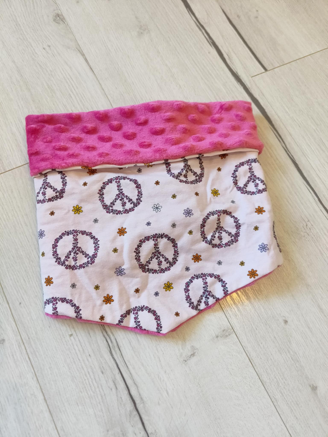 Tour de cou chaud 5-10ans fushia peace