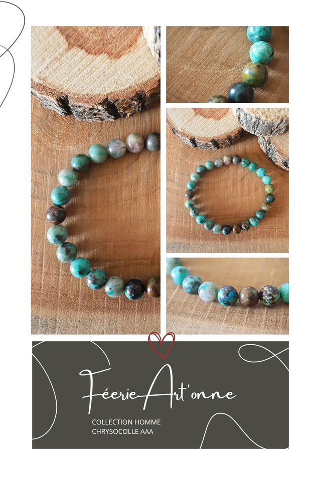 Chrysocolle naturelle AAA 