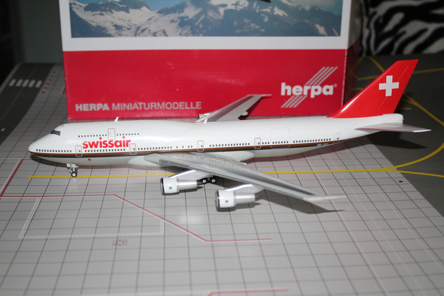 Swissair B747-300 (HB-IGC), 1:200 Herpa, selten!