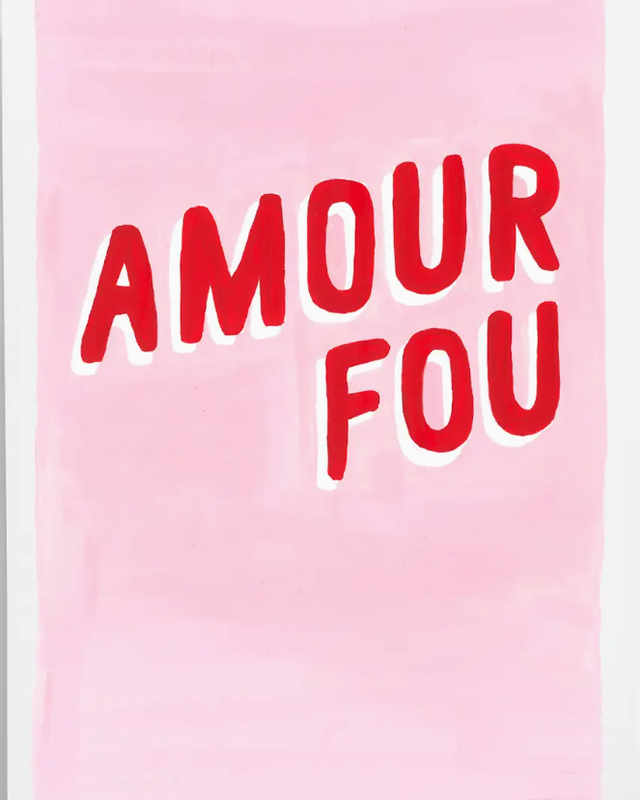 AFFICHE AMOUR FOU - A5