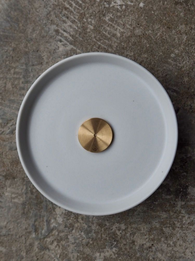 Brass Coin Incense Holder - Single Hole