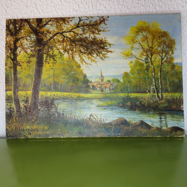 Huile sur toile signée Henri Lethevenaux 1870-1947