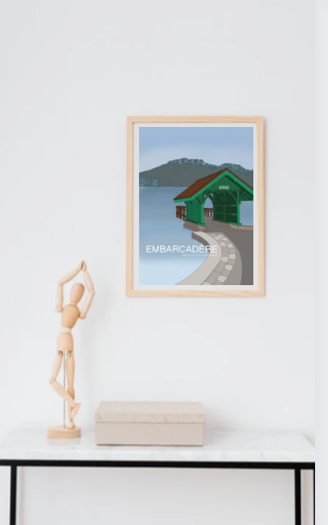 Affiche «  Embarcadère de Menthon » 