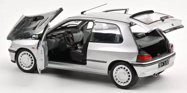 Renault Clio 16S 1992 Gris Iceberg Norev 185256 1/18