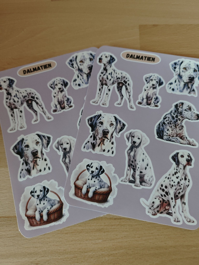 Planche stickers Dalmatien
