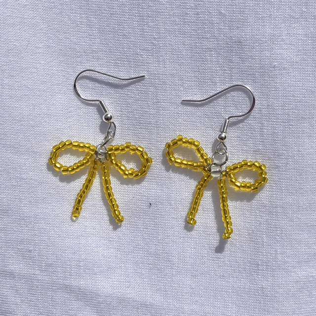 Lemon Bow Earrings