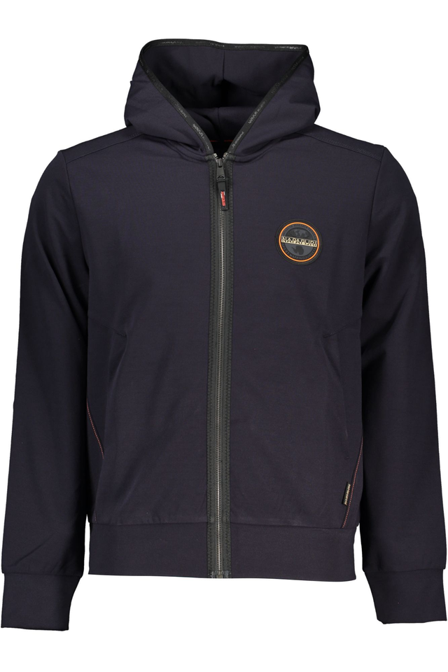NAPAPIJRI FELPA CON ZIP UOMO BLU